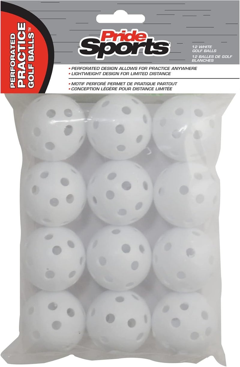 PrideSports Practice Golf Balls, 12 Count - Image 1